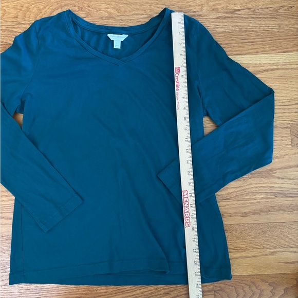 Charter Club Intimates Sleep Shirt Women’s Large Blue (Teal) V Neck Long Sleeve - Picture 5 of 5